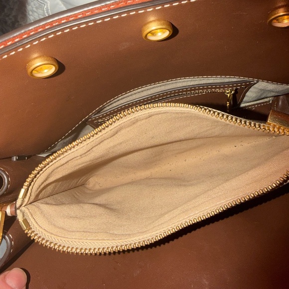 TORY BURCH MEDIUM RADZIWILL LEE BLACK LEATHER DOUBLE BAG - Picture 10 of 10